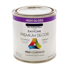 Premium Decor Royal Blue Gloss Enamel Paint, 1/2-Pt.