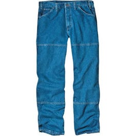 Workhorse Jeans, Stonewash Denim, Relaxed Fit, Double Knee, Men's 36 x 32-In.