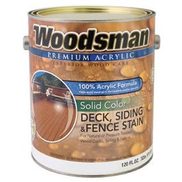 Acrylic Deck, Siding & Fence Stain, Solid, Redwood, 1-Gallon