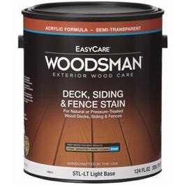 Acrylic Deck, Siding & Fence Stain, Semi-Transparent Light Base, 1-Gallon