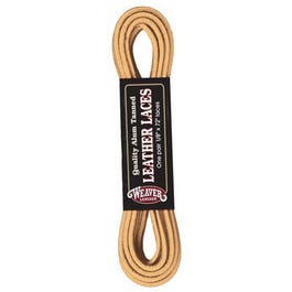 Horse Laces, Chestnut Alum Tanned Leather, 1/8 x 72-In. Pr.