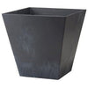 Ella Planter, Plastic, Water-Minder, Black, 12-In. Sq.