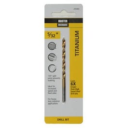 5/32 x 3-1/8-In. High-Speed Steel Drill Bit, Titanium Coated