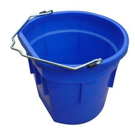 Utility Bucket, Flat Sided, Blue Resin, 20-Qts.