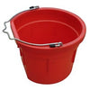 Utility Bucket, Flat Sided, Red Resin, 8-Qts.