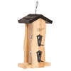 Cedar Vertical Wave Bird Feeder