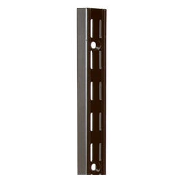 Shelf Standard, Dual Track, Black Steel, 39-In.