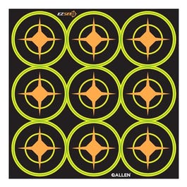 EZ See Aiming Dots, Adhesive, Black, 2-In., 12-Sheets