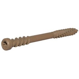 Deck Plus Exterior Composite Screws, Star, Tan Ceramic, 2.5-In. x #10, 5-Lb.