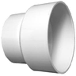 Plastic Pipe Fitting, DWV Reducing Coupling, PVC, 4 x 2-In.