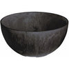 Napa Bowl Planter, Plastic, Black, 12-In.