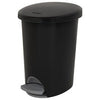 Ultra Step-On Wastebasket, Black, 2.6-Gal.