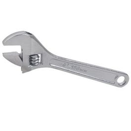 Adjustable Wrench, Chrome-Plated, 6-In.