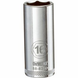 Metric Deep Socket, 6-Point, 3/8-In. Drive, 16mm