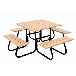 4-Sided Round Tubular Picnic Table Frame