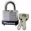 1-In. Keyed Padlock, Laminated Warded Steel