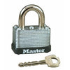 1-1/2 In. Keyed Padlock, Laminated Warded Steel