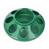 Chick Feeder for Qt. Jar, Green Plastic