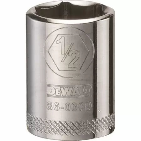 Dewalt 1/4 Drive Standard Length Sockets (6 Point) 1/2-In.