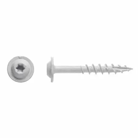 Big Timber Garage Door Weather Stripping Screws “GDW” #7 x 1-1/4” , White (#7 x 1-1/4”, White)