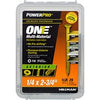 Power Pro One Exterior Screws, Flat Head, Bronze Epoxy Coated, #1/4 x 2-3/4-In., 38-Pk.