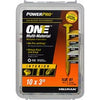 Power Pro One Interior Screws, Wafer Head, Yellow Zinc, #10 x 3-In., 59-Pk.