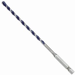 BluGranite Turbo Hammer Drill Bit, Carbide, 3/16 x 4 x 6-In.