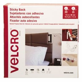 Sticky Back Tape, White, 1.5-In. x 16.4-Yd., Sold In Store By The Foot