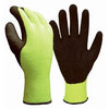 Winter Gloves, Hi-Viz Yellow Acrylic, Thermal Shell, Men's Large