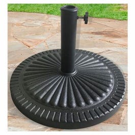 Umbrella Base, Black, 22-In.