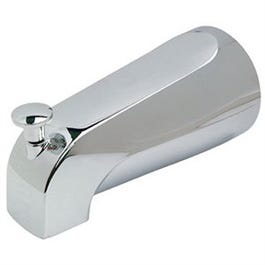 Diverter Tub Spout, Universal, Chrome Finish, 5-1/8-In.