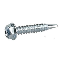 Power Pro Metal Screws, Self-Drilling, Hex Head, 8-18 x 1-In., 127-Ct.