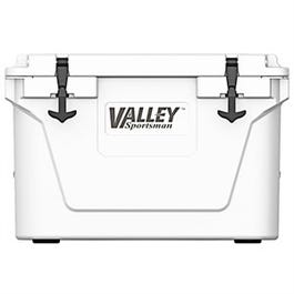 Hard Cooler, Roto Molded, White, 50-Qt.