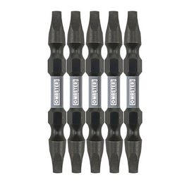 Double End Impact Screwdriver Bit, #2 Square, 5-Pk.