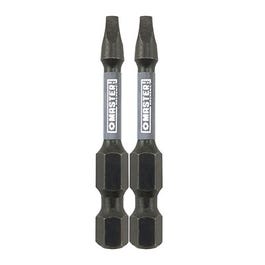 Impact Power Bit, Square #2, 2-In., 2-Pk.