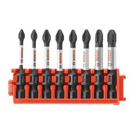 Impact Tough Power Bit Set, Phillips, 2-In., 8-Pc.