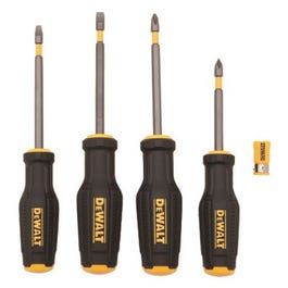 Max Fit Screwdriver Set, Standard, Philips, Hex-Shaped Bars, Magnetic Screw Lock Sleeve, 4-Pc