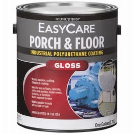 Premium Interior/Exterior Gloss Polyurethane Porch & Floor Enamel, Black, 1-Gallon