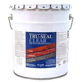 Multi-Surface Waterproofing Sealer, Solvent Base, Clear, 5-Gallons