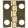 4-Pk., .75 x 5/8-In. Narrow Hinges, Light-Duty, Brass