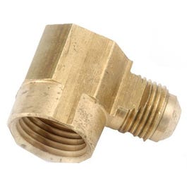 Brass Flare Elbow, 90-Degree, Lead-Free, 1/2 x 1/2-In. FIP