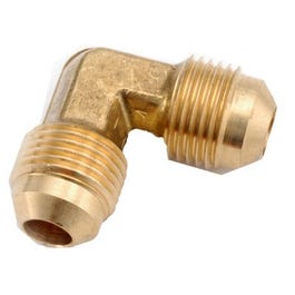 Brass Flare Elbow, 90-Degree, Lead-Free, 5/8 x 5/8-In.