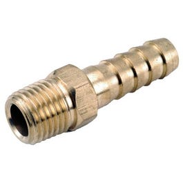 Brass Barb Insert, Lead-Free, 1/4 Hose ID x 1/4-In. MPT