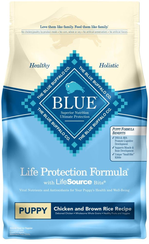 Blue Buffalo Life Protection Natural Chicken & Brown Rice Recipe Puppy Dry Dog Food