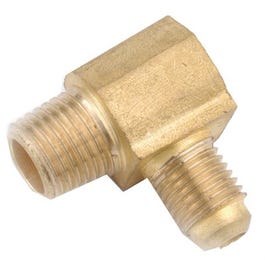 Brass Flare Elbow, Lead-Free, 5/8 x 1/2-In. MIP