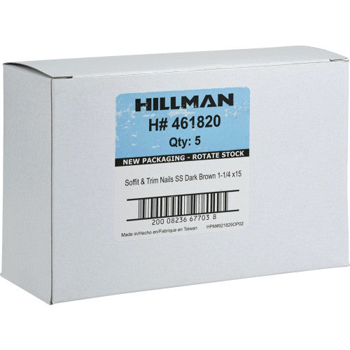 Hillman Group Fas-N-Tite Dark Brown Colored Stainless Steel Trim Nails (1-1/4)