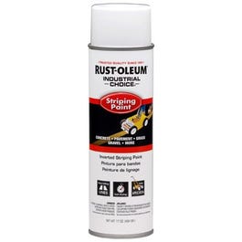 Industrial Choice Striping Spray Paint, White, 17-oz. Inverted