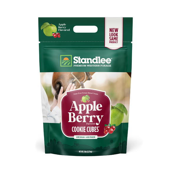 Standlee Premium Western Forage Apple Berry Cookie Cubes Horse Treat (2 lb)