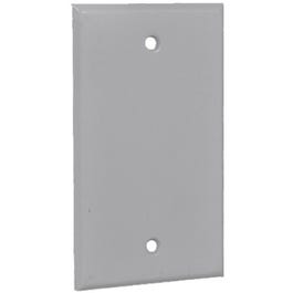 Weatherproof Rectangular Blank Cover, 1-Gang,  Gray