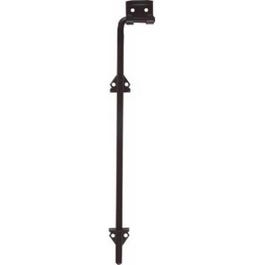 Adjustable Cane Bolt, Black, .5 x 18-In.